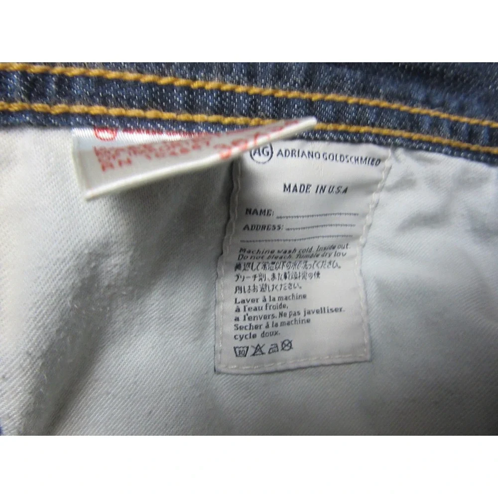 AG Adriano Goldschmied Protege Jeans Mens 36x34 Blue Straight Leg Stretch